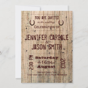 Pays Grange Bois Typographie Mariage Invitations