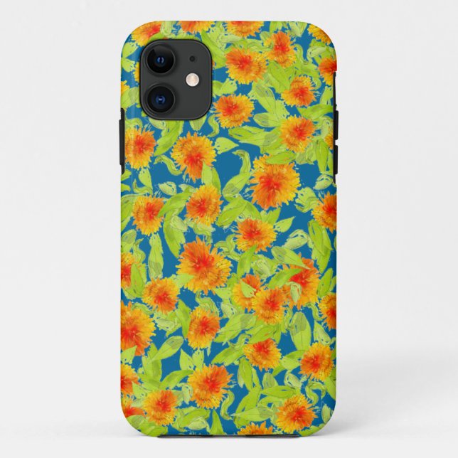 Pays Marigolds sur Blue iPhone 5/5s Xtreme Coque (Dos)