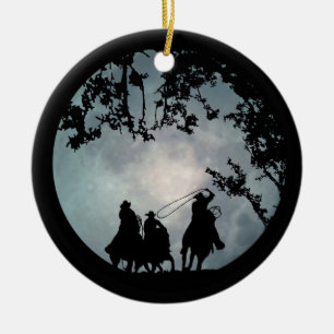Pays Occidental Cowboy Noël Ornement