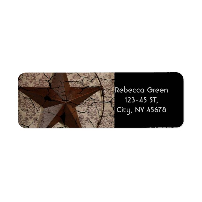 Pays occidental rustique Primitif Texas Star (Devant)