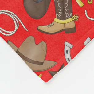 Pays Ouest Cowboy couverture en polaire