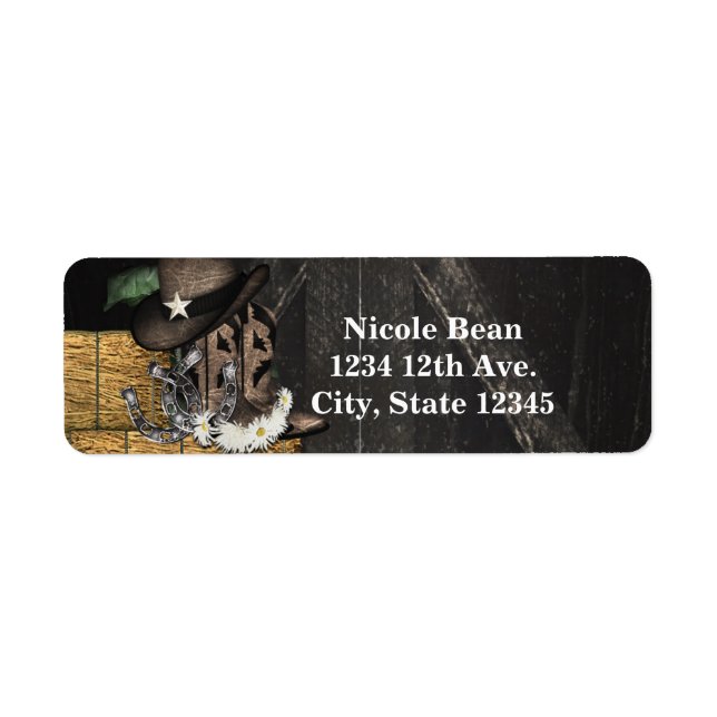 Pays Ouest Rustic Barn Invitation (Devant)
