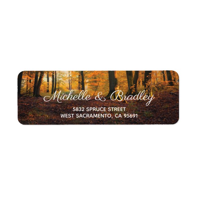 Pays rustique Automne Automne Mariage Woodland (Devant)