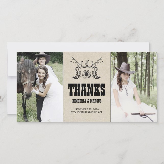 Pays Rustique Mariages occidentaux Cartes photos (Devant)