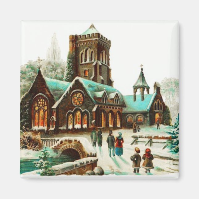 Pays - Services de Noël Magnet Vintage (Devant)