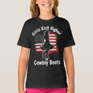 Pays Western Cowgirl Girls Kick Plus Haut En Botte