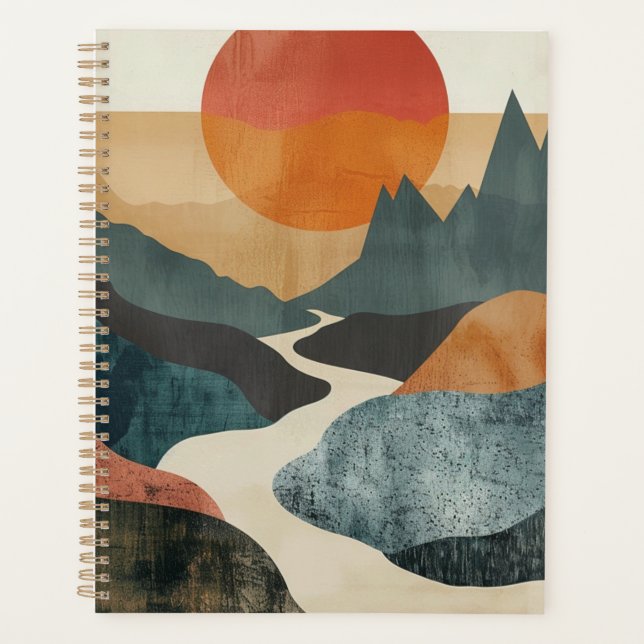 Paysage Abstrait de Boho (5) (Devant)