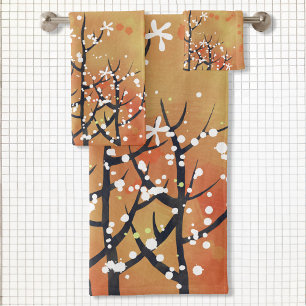 Paysage Abstrait moderne brûlé orange