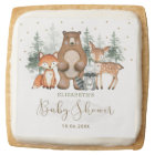 Paysage adorable Baby shower des animaux de bois