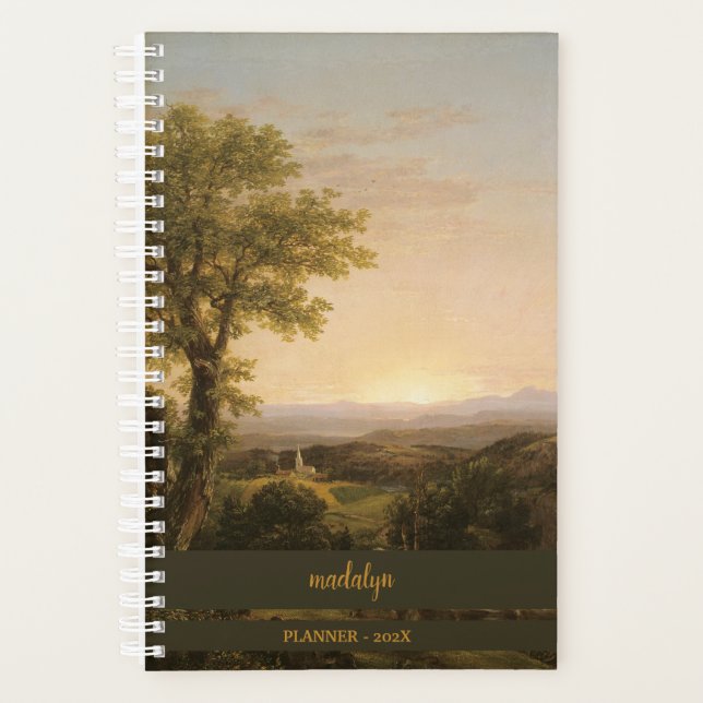 Paysage Artwork Monogramme Planificateur (Devant)