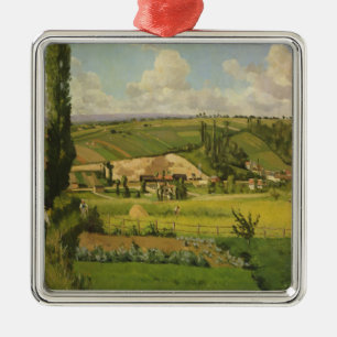 Paysage aux Patis, Pointoise Metal Ornament