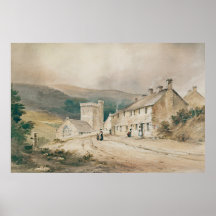 Paysage avec cottage Poster