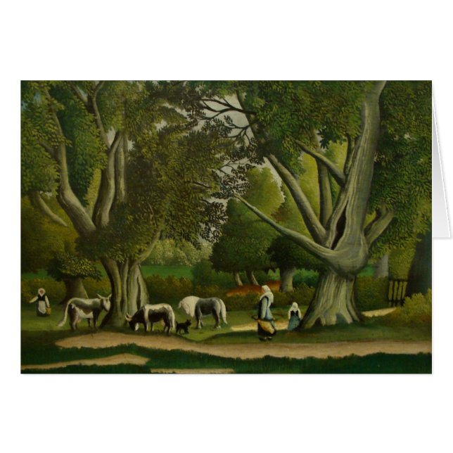 Paysage avec Milkmaits par Henri Rousseau (Devant horizontal)