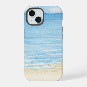 Paysage avec montagnes et mer