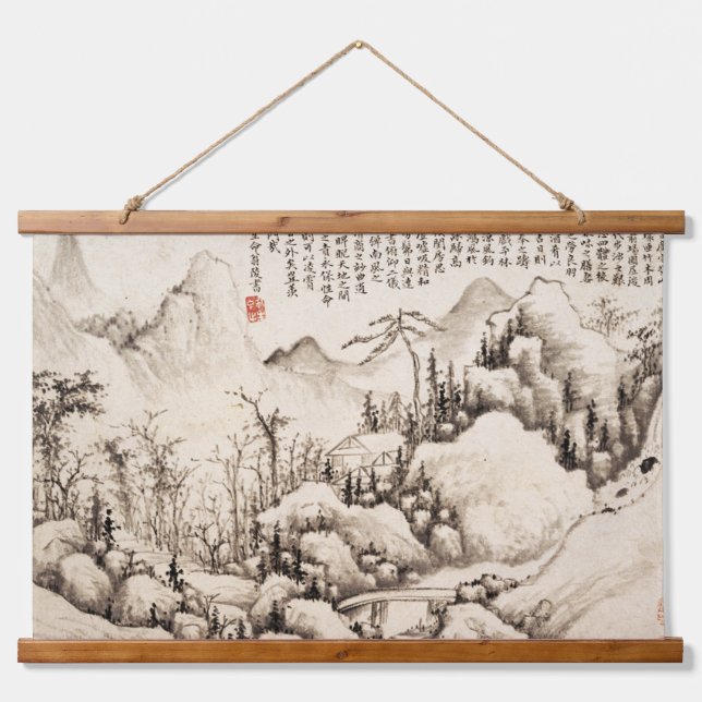 Paysage chinois suspendu tapisserie (Devant)