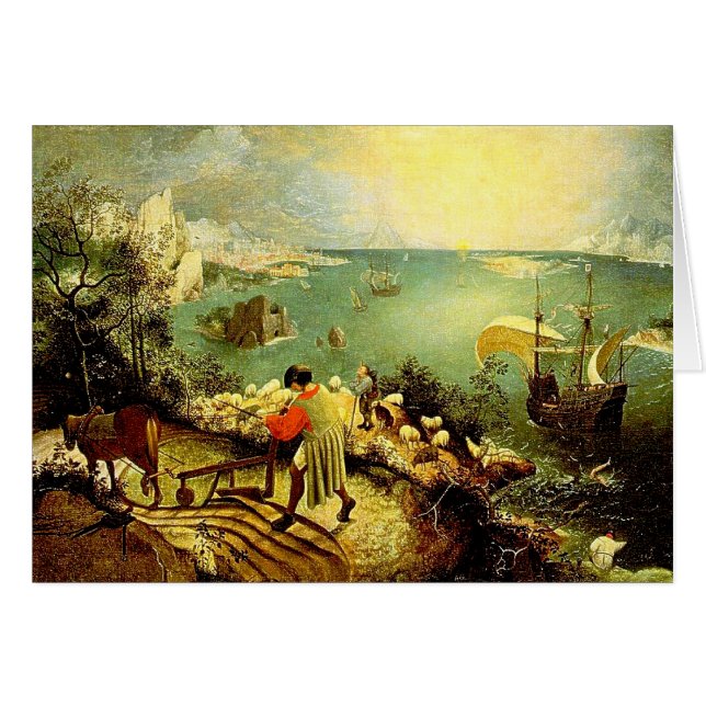 Paysage de Bruegel avec la chute d'Icarus - 1558 (Devant horizontal)