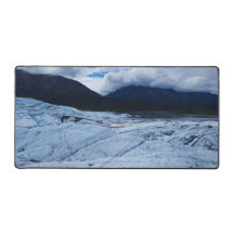 Paysage de champ de glace de glacier avec vue sur 