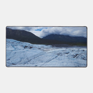 Paysage de champ de glace de glacier avec vue sur