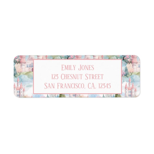 Paysage de Château Enchanté - Adresse de Retour (Devant)