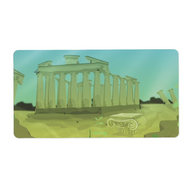 Paysage de dessins animés Atlantas (Devant)