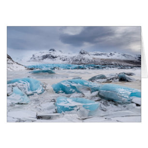 Paysage de glace de glacier, Islande