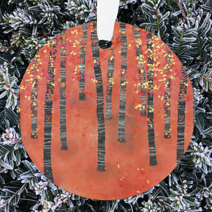 Paysage de la forêt de Birch