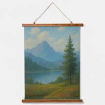 Paysage de lac de montagne serein - Art mural