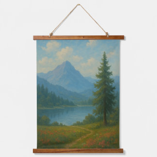 Paysage de lac de montagne serein - Art mural