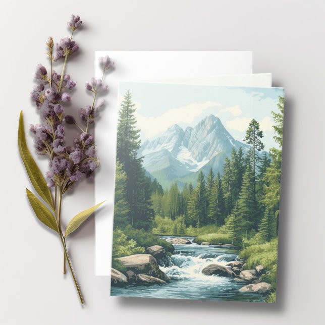 Paysage de montagne Bible Verse Sage (Créateur téléchargé)