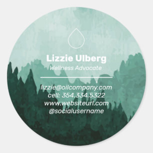 Paysage de montagne Stickers Essential Oil Busines