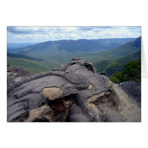 paysage de montagnes bleues