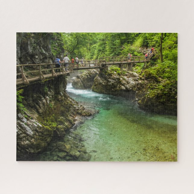 Paysage de puzzle de la Slovénie - la gorge de (Horizontal)