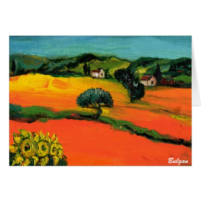 PAYSAGE DE TOSCANE AVEC DÉBORDEMENT (Devant horizontal)