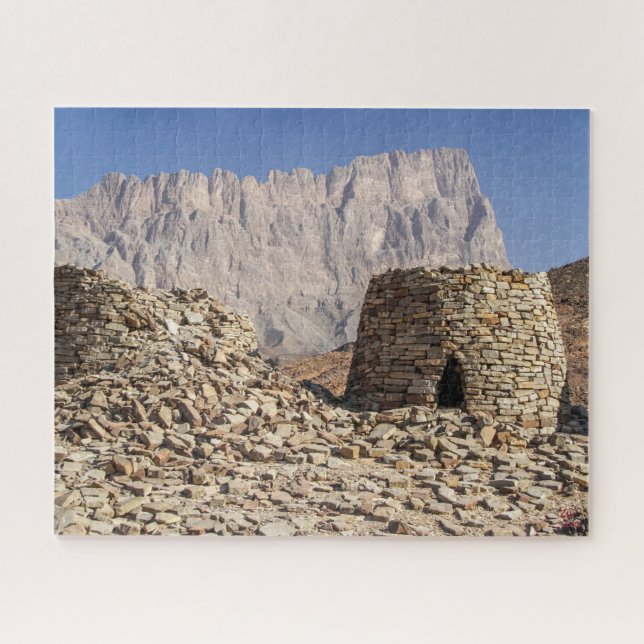 Paysage des puzzle à Oman - Tombes des ruches (Horizontal)