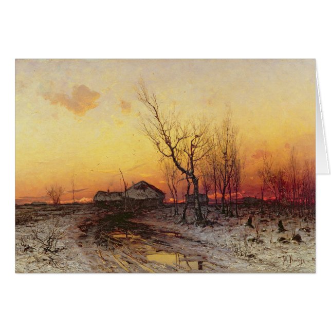 Paysage d'hiver (Devant horizontal)