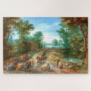 Paysage en bois, Jan Brueghel Art Jigsaw Puzzle