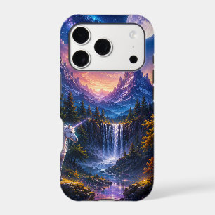 Paysage Fantastique de Licorne au Clair de Lune
