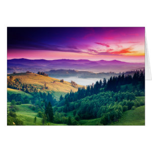 Paysage fantastique du matin. Remplacer