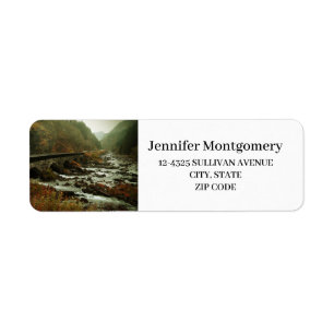 Paysage forestier et fluvial automnal