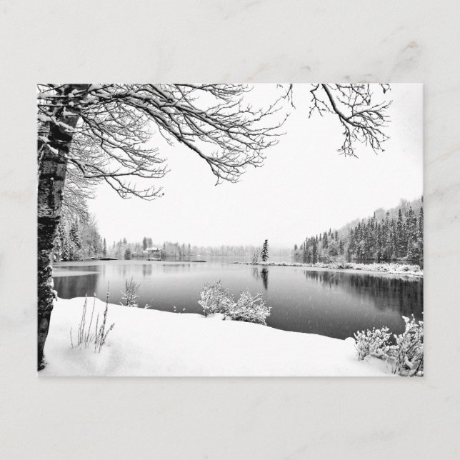 paysage hivernal carte postale (Devant)