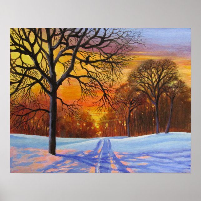 Paysage hivernal/ Poster (Devant)
