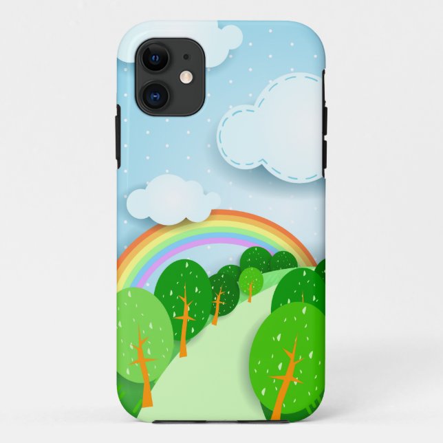 Paysage Imaginaire, coque iphone (Dos)