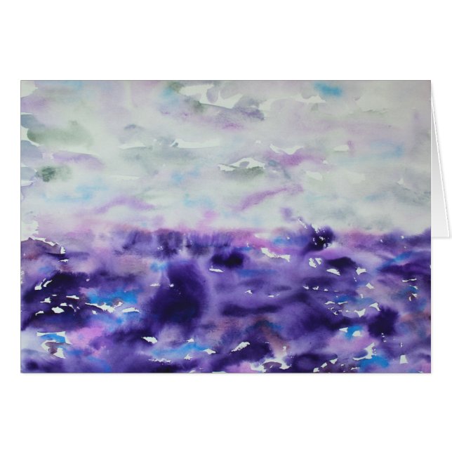 Paysage Impressionniste Gris Et Violet (Devant horizontal)