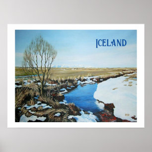 Paysage islandais par Pola.B.Alex Poster