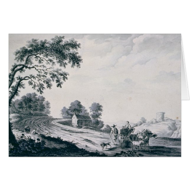 Paysage italien (Devant horizontal)