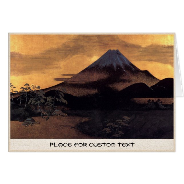 Paysage japonais frais de soleil de Fuji de (Devant Horizontal)