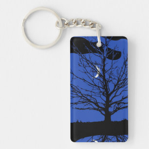 Paysage lunaire en bleu et noir de Cobalt