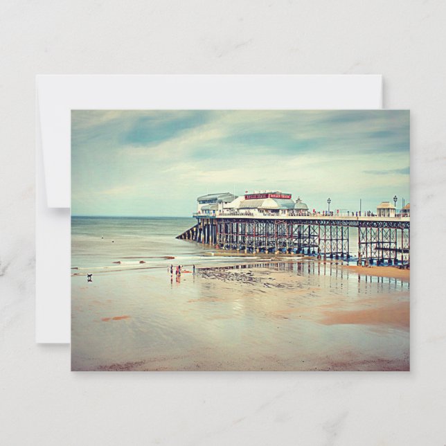 Paysage marin Cromer, Carte de voeux plate. (Devant)