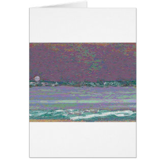 Paysage marin de lever de la lune