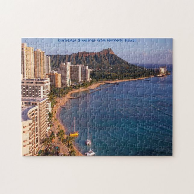 Paysage marin Honolulu Hawaii. Jigsaw Puzzle (Horizontal)
